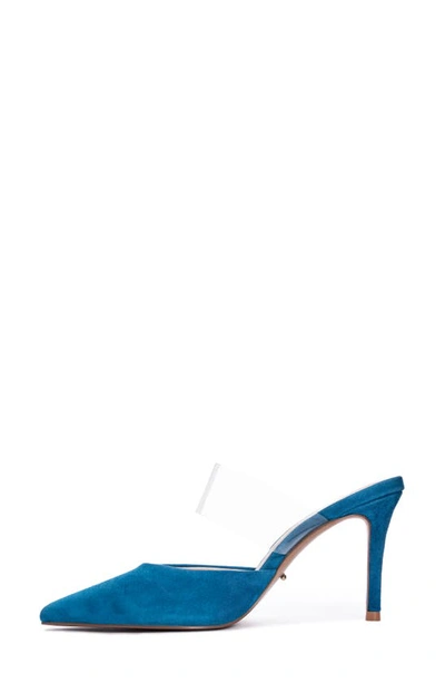 Shop 42 Gold Ronnie Pointed Toe Mule In Blue