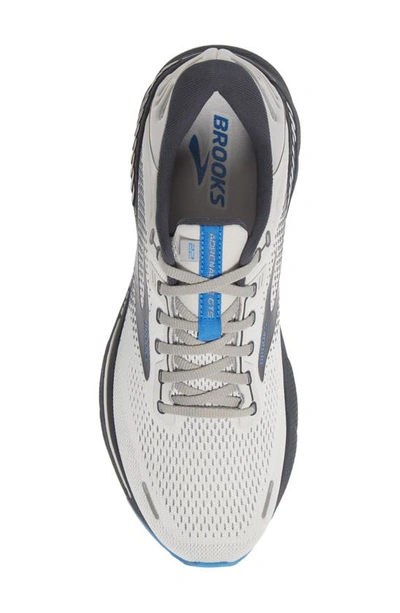 Shop Brooks Adrenaline Gts 21 Running Shoe In Grey/ Navy