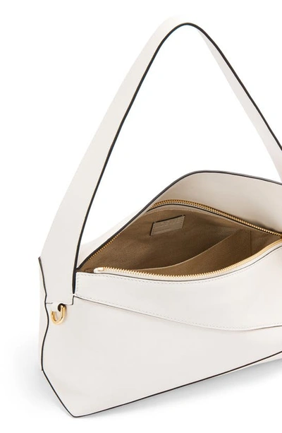 Shop Loewe Puzzle Leather Hobo Bag In Soft White