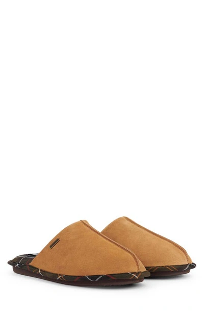 Shop Barbour Foley Slipper In Camel