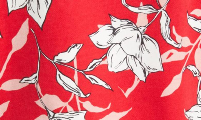 Shop Rag & Bone Floral Organic Cotton Hoodie In Red Print