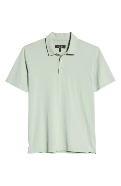 Shop Rag & Bone Principal Jersey Organic Cotton Polo In Jade