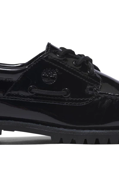 Shop Timberland Heritage Noreen Boat Shoe In Black