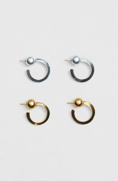 Sophie Buhai Small Ridge Hoop Earrings In 18k Gold Vermeil