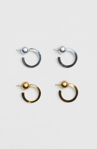 Sophie Buhai Small Ridge Hoop Earrings In Sterling Silver | ModeSens