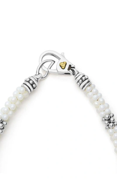 Shop Lagos White Caviar Rope Bracelet