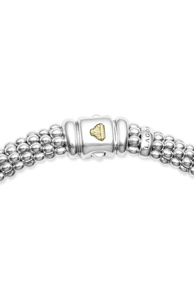 Lagos 18k Yellow Gold & Sterling Silver Diamond & Blue Ceramic Rondelle & Bead Statement Necklace, 16 In Ultramarine