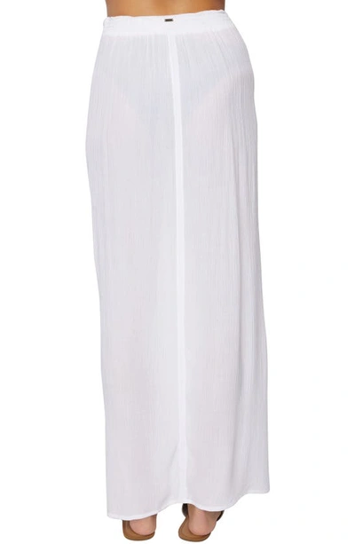 Shop O'neill Hanalei Cover-up Maxi Skirt In White
