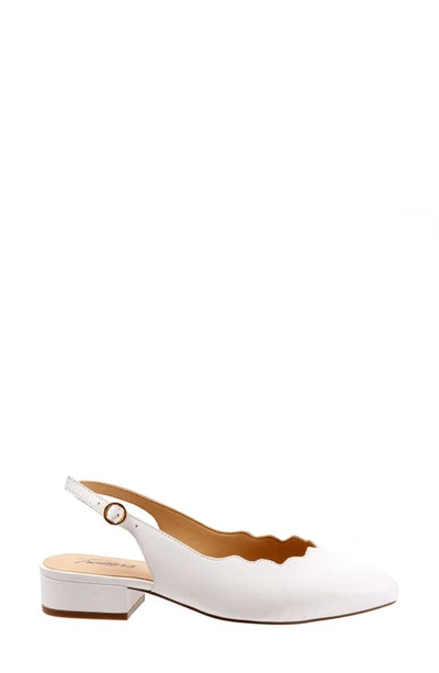 Trotters Joselyn Slingback In White