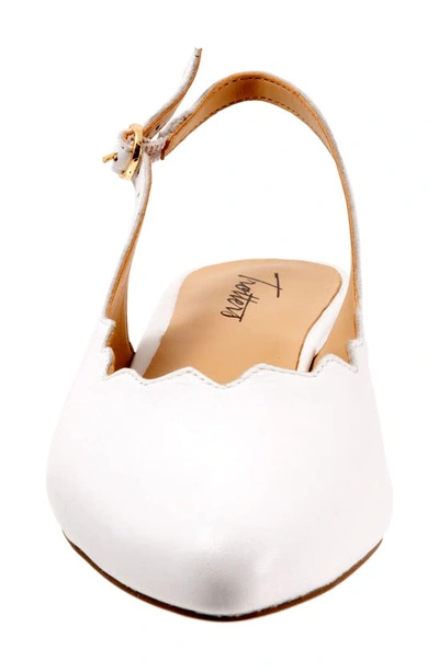 Trotters Joselyn Slingback In White