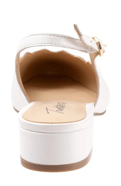 Trotters Joselyn Slingback In White