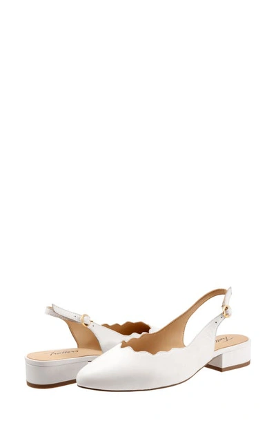 Trotters Joselyn Slingback In White