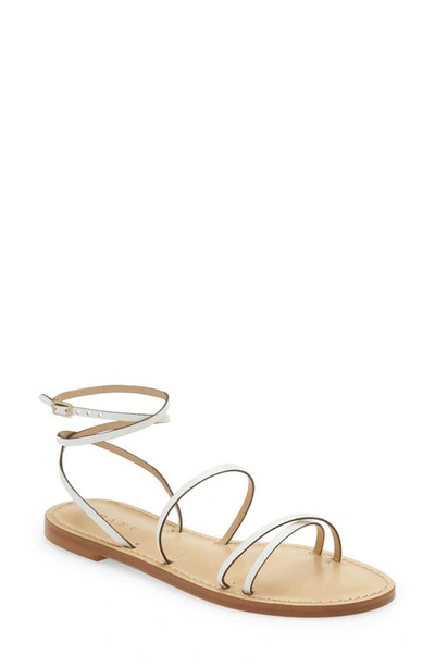 Shop Amanu Style 12 Constantia Ankle Strap Toe Loop Sandal In White