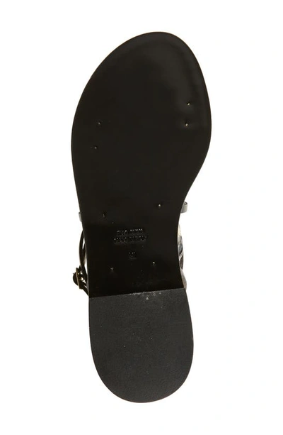 Shop Amanu Style 12 Constantia Ankle Strap Toe Loop Sandal In Black