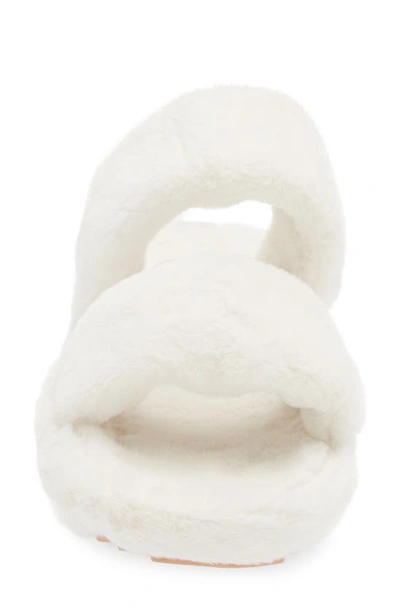 Shop Billini Whistler Faux Fur Slipper In Cream