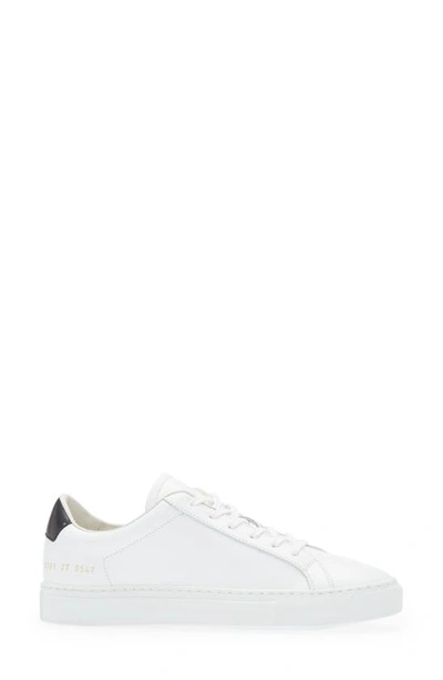 Shop Common Projects Retro Low Top Sneaker In White/ Black 0547