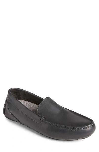 Sperry Davenport Venetian Mens Suede Slip-on Slip-on Shoes In Black