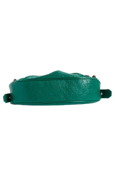 Shop Balenciaga Extra Small Le Cagole Lambskin Shoulder Bag In Jade