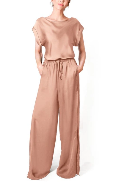 Lightcodes Light Codes Cuffed Tie Tunic In Tigers Eye