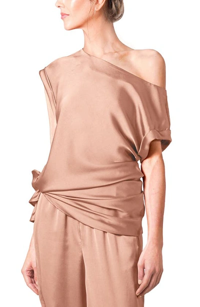 Lightcodes Light Codes Cuffed Tie Tunic In Tigers Eye