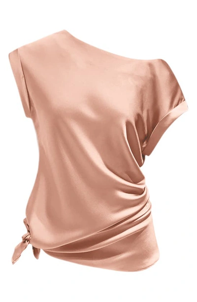 Lightcodes Light Codes Cuffed Tie Tunic In Tigers Eye