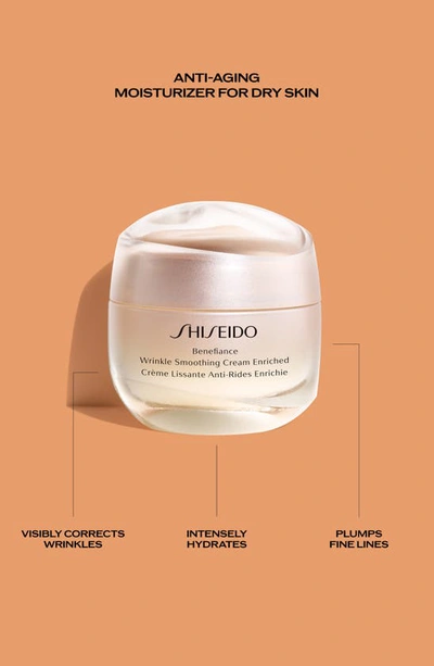 Shop Shiseido Benefiance Wrinkle Smoothing Cream Enriched, 2.5 oz