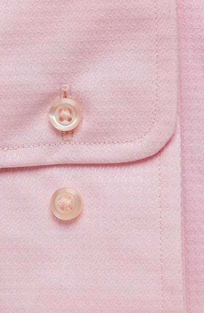 Shop David Donahue Trim Fit Dress Shirt In Pink