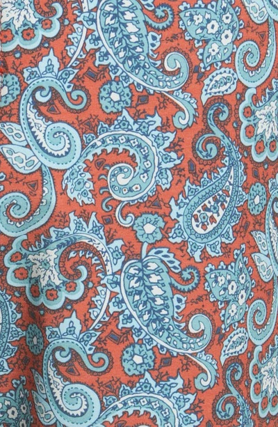 Shop Fair Harbor The Nautilus Floral Print Board Shorts In Red Paisley