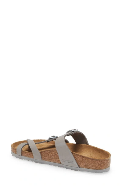 Shop Birkenstock Mayari Slide Sandal In Dove Gray