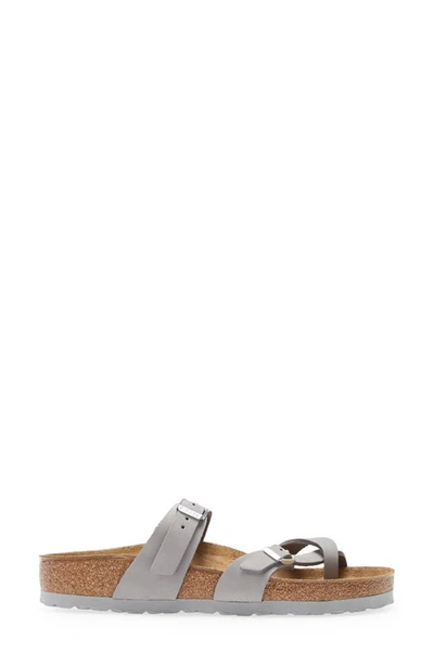 Shop Birkenstock Mayari Slide Sandal In Dove Gray
