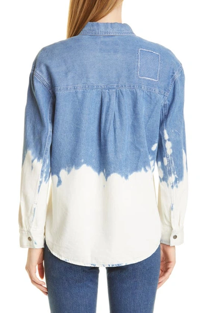 Rails Turner Bleach Denim Button-up Shirt In Bleached Denim