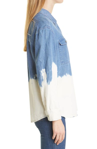 Rails Turner Bleach Denim Button-up Shirt In Bleached Denim