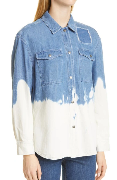 Rails Turner Bleach Denim Button-up Shirt In Bleached Denim