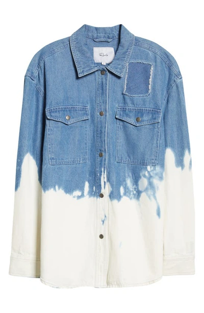 Rails Turner Bleach Denim Button-up Shirt In Bleached Denim