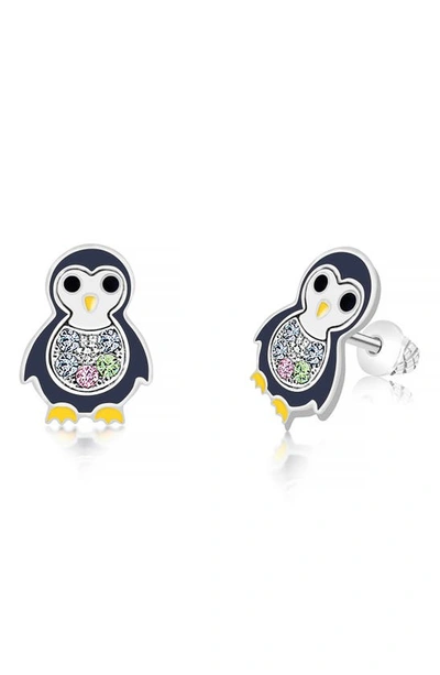 Chanteur Kids' Penguin Stud Earrings In Multi