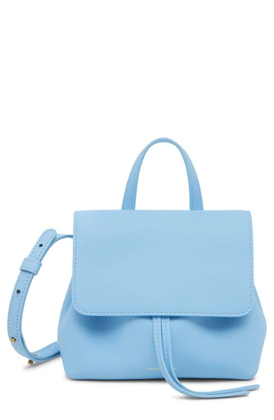Shop Mansur Gavriel Mini Soft Lady Leather Bag In Sky