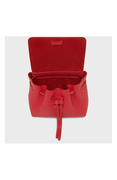 Shop Mansur Gavriel Mini Soft Lady Leather Bag In Strawberry
