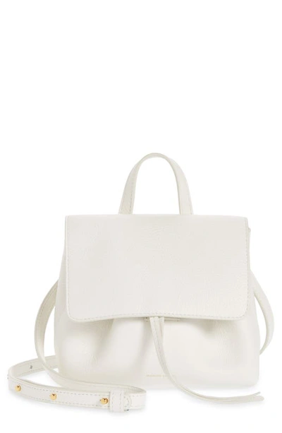 Shop Mansur Gavriel Mini Soft Lady Leather Bag In Bianca