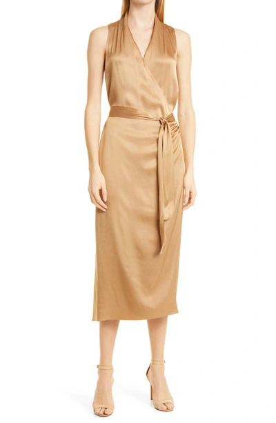 Vince sleeveless hotsell wrap dress