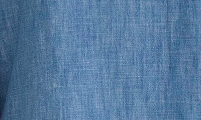 Maree Pour Toi Plus Size Denim Fringe Dress In Medium Denim