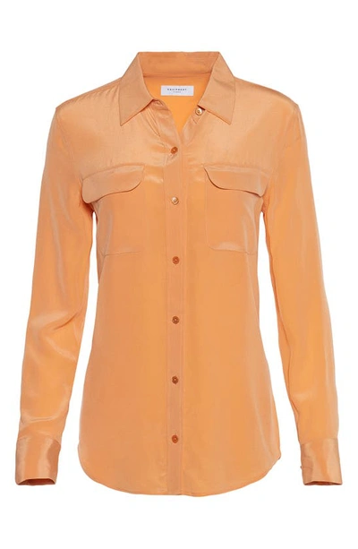 Shop Equipment Signature Silk Button-up Shirt In Cpr Tn