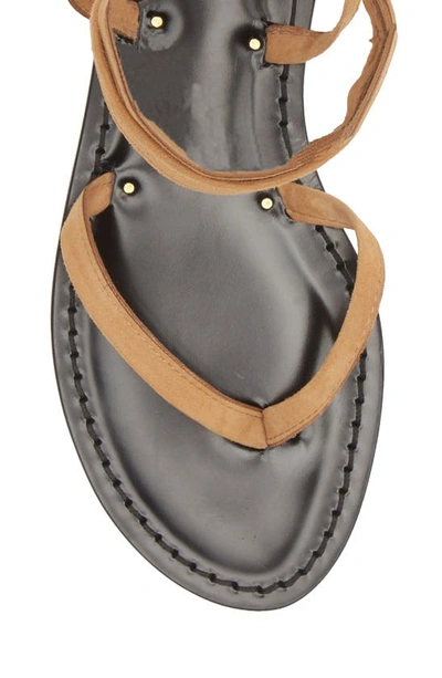 Shop Amanu Style 4 Lamu Gladiator Flip Flop In Nude