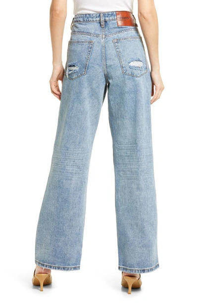 Shop One Teaspoon Jackson High Waist Wide Leg Jeans In Hollywood