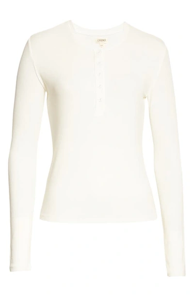 Shop L Agence Faith Long Sleeve Henley In White