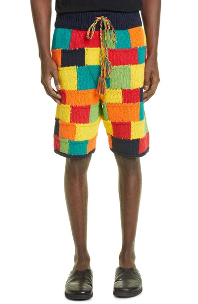 Shop Alanui Rise & Shine Cotton Blend Shorts In Multicolor