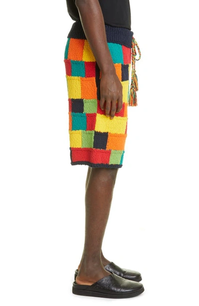 Shop Alanui Rise & Shine Cotton Blend Shorts In Multicolor