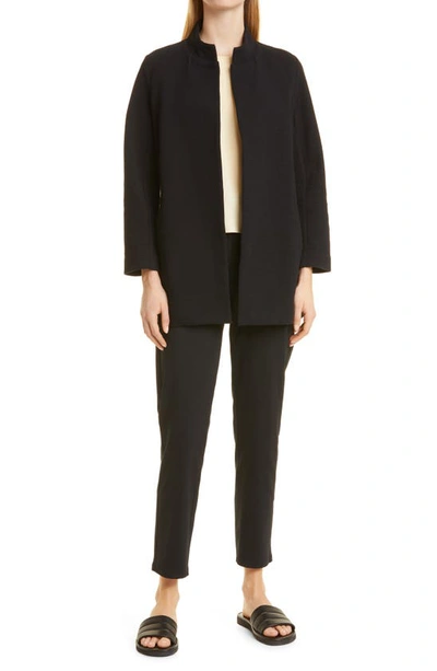 Shop Eileen Fisher High Waist Ankle Pants In Black