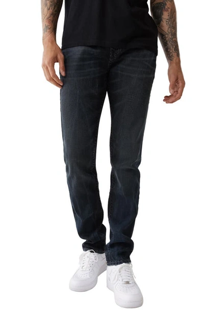 Shop True Religion Brand Jeans True Religion Rocco Super T Straight Leg Jeans In Streamroller