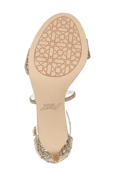 Shop Jewel Badgley Mischka Dimitra Strappy Sandal In Gold