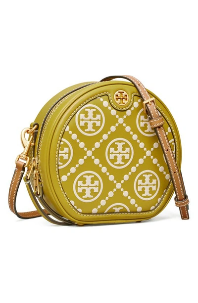 Tory Burch 88968 T Monogram Braided Moon Floral Moon Crossbody IN